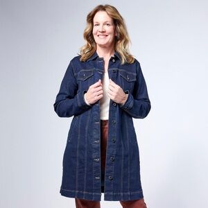DG2 by Diane Gilman Dark Blue Denim Jacket